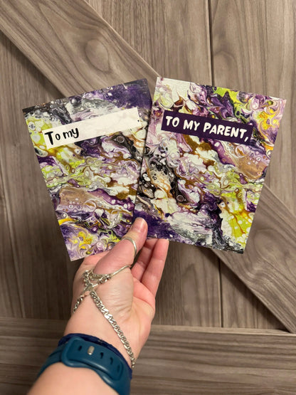 Subtle Nonbinary Parent Greeting Card - "To my Parent"