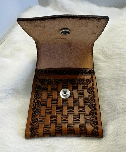 Clip On Wallet with Snap Closure