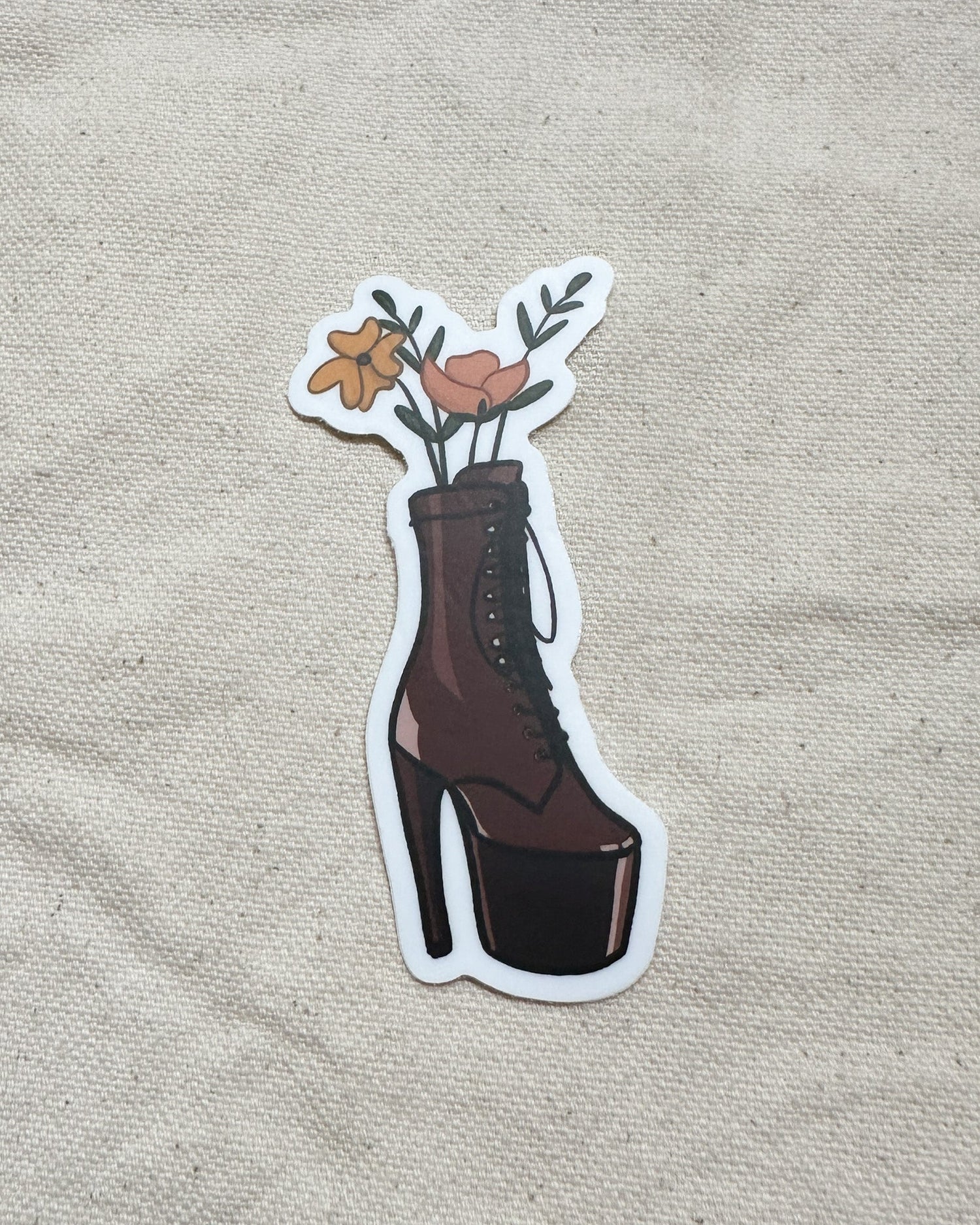Platform Heels Bouquet Sticker (Matte)