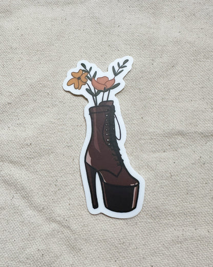 Platform Heels Bouquet Sticker (Matte)