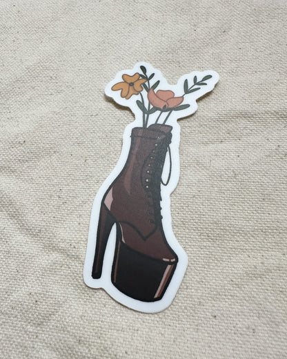 Platform Heels Bouquet Sticker (Matte)