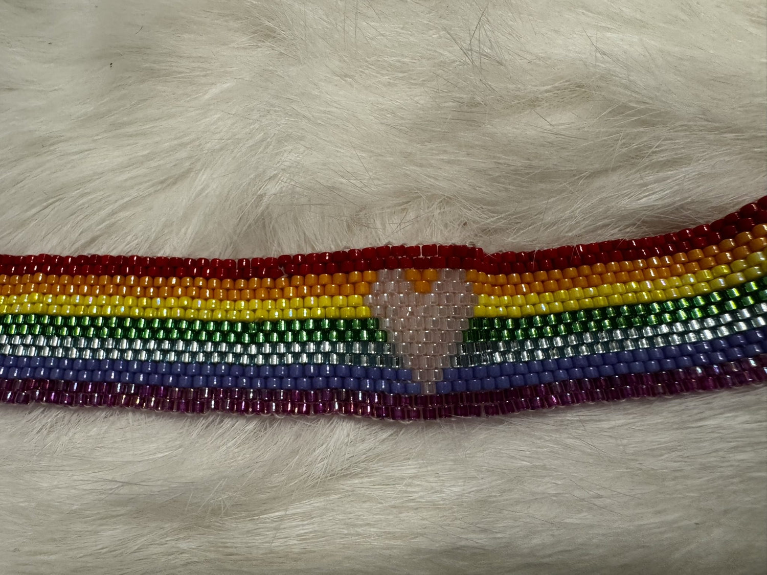 Rainbow Bracelet with Heart