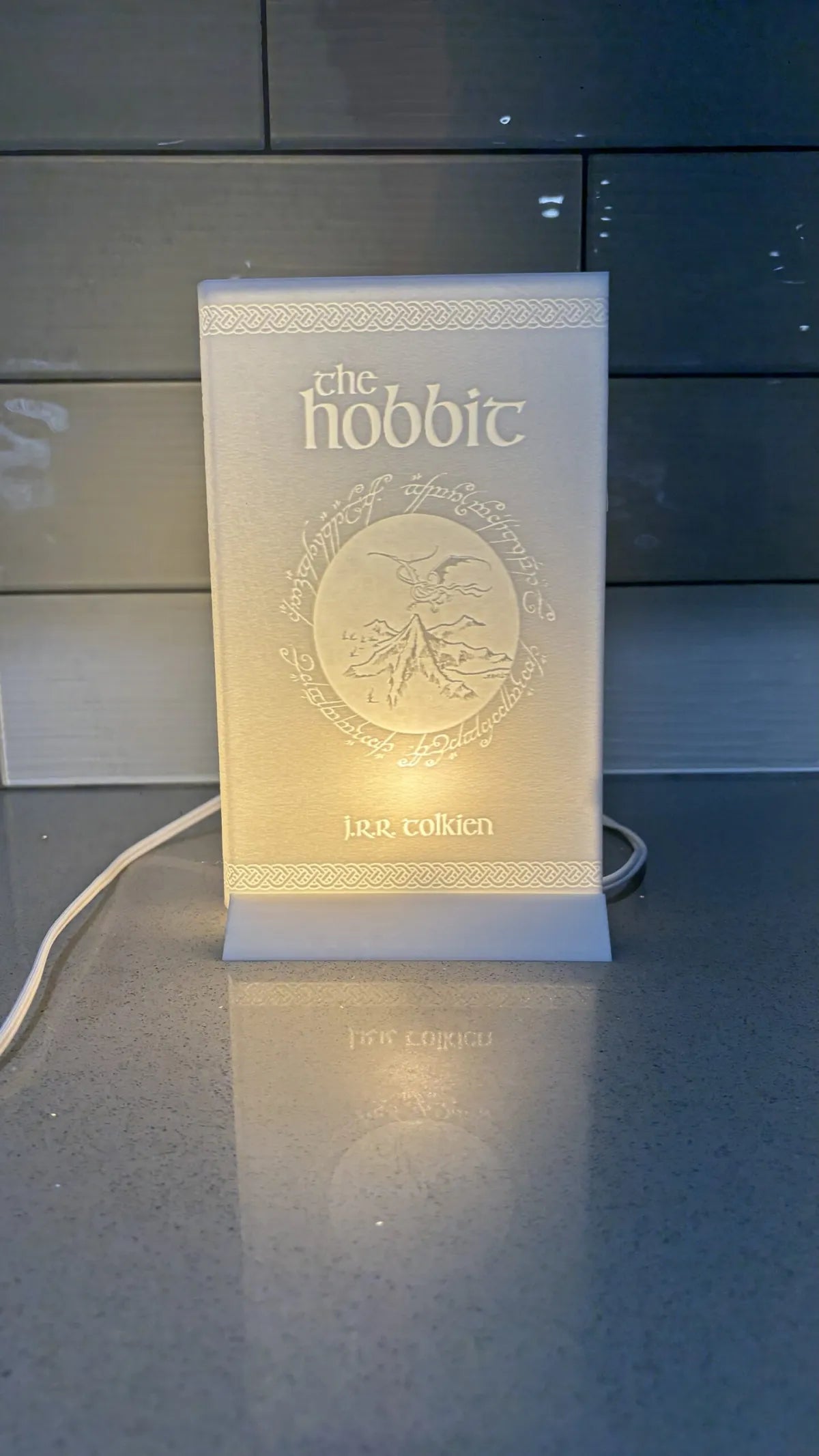 Lithophane Book Light, Night Light, Book Lamp
