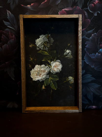 Petals in Shadow Framed Art Print