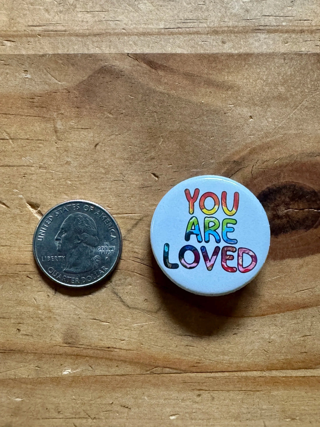 Trans Pride You are Loved 1.25" Button