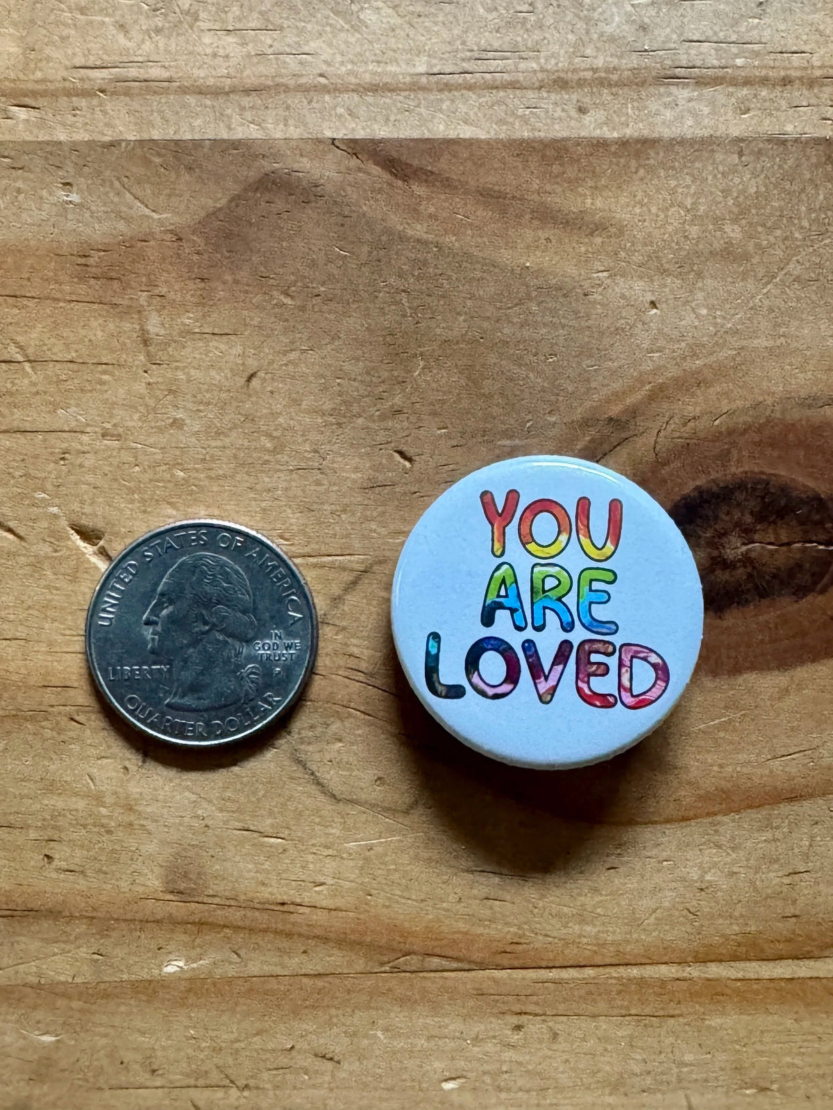 Trans Pride You are Loved 1.25" Button