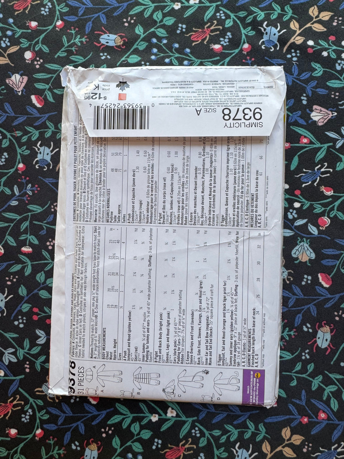 Simplicity 9378 Sewing Pattern