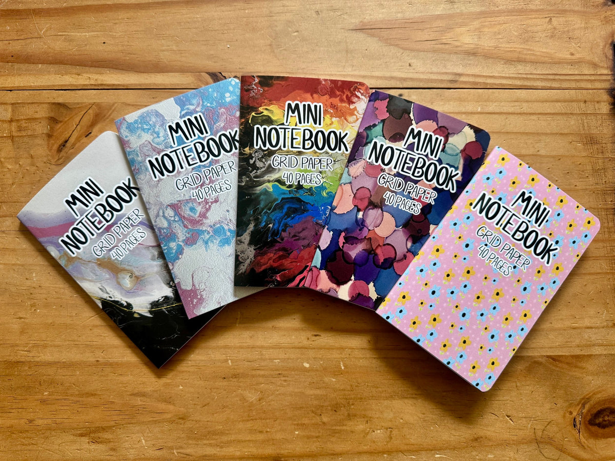 Blue Pink Purple Dot Pocket Notebook - 3.5"x5.5" - LGBTQ+