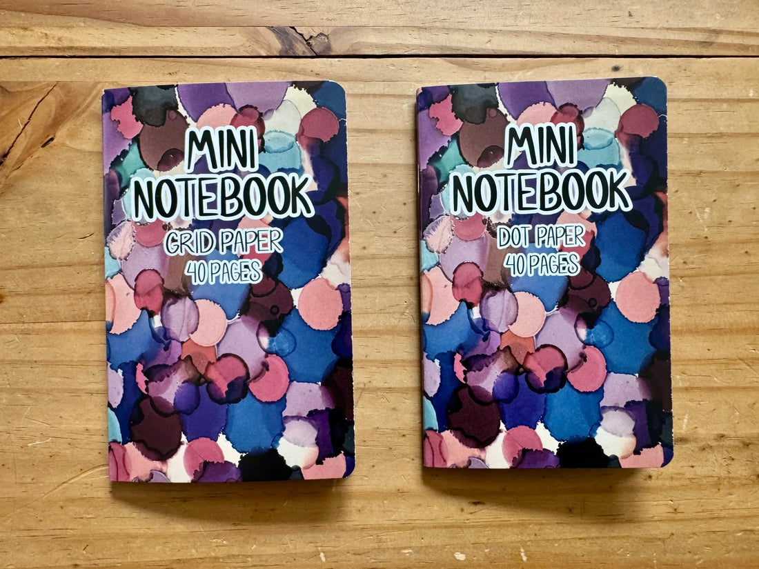 Blue Pink Purple Dot Pocket Notebook - 3.5"x5.5" - LGBTQ+