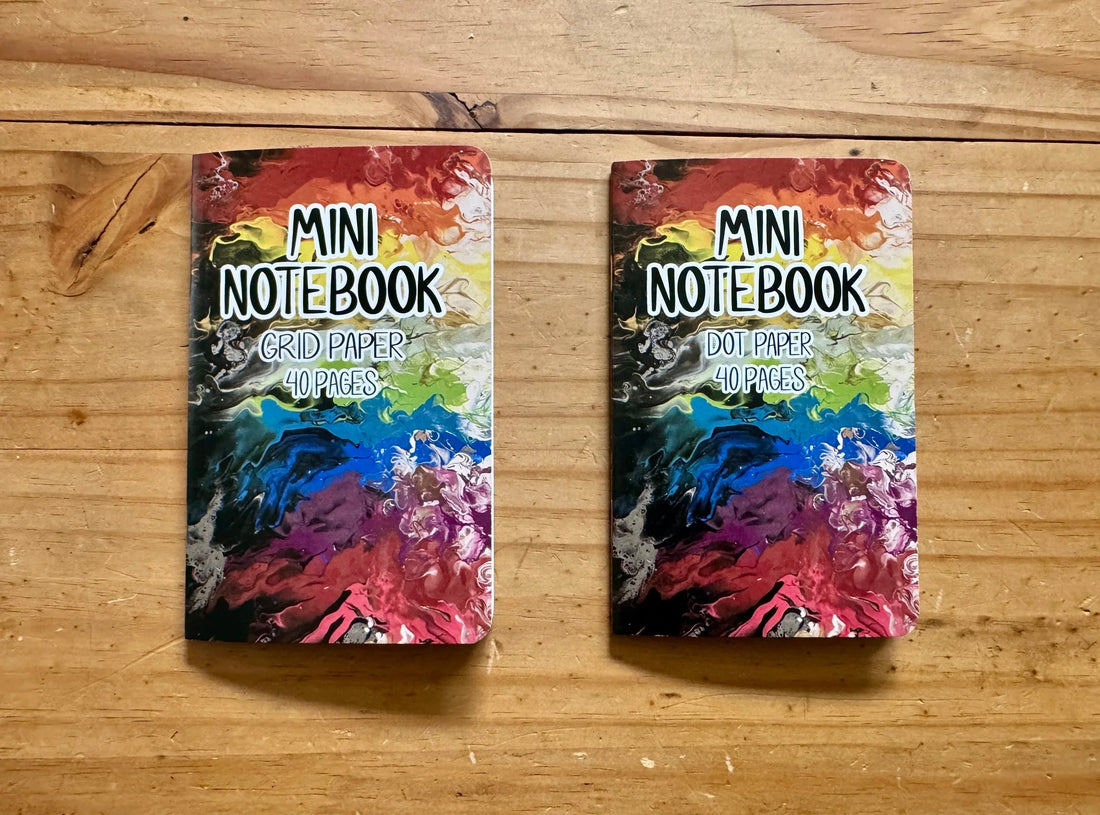 Fire Rainbow Pocket Notebook - 3.5"x5.5" - LGBTQ+