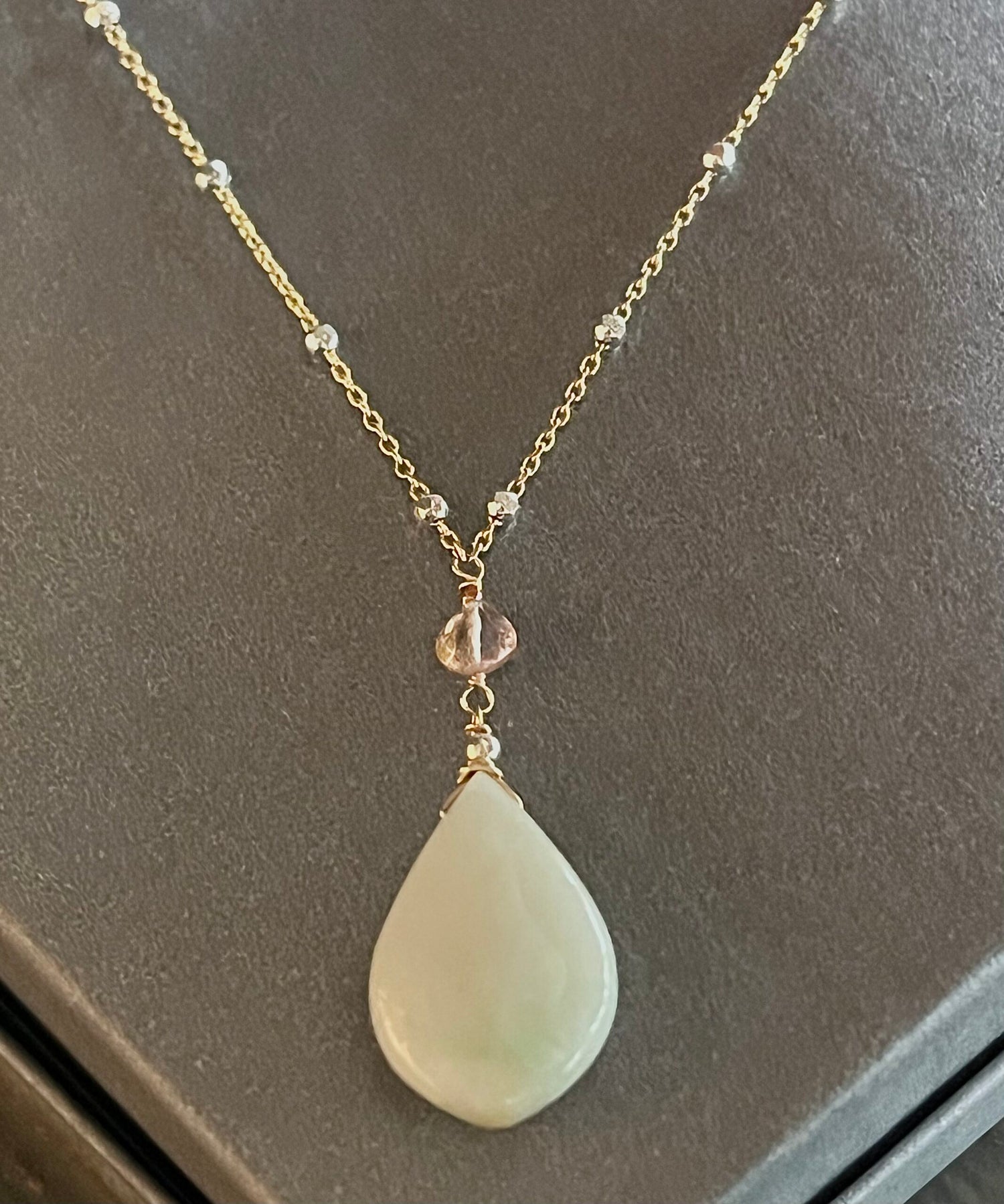 Jade &amp;amp; Tourmaline Pendant