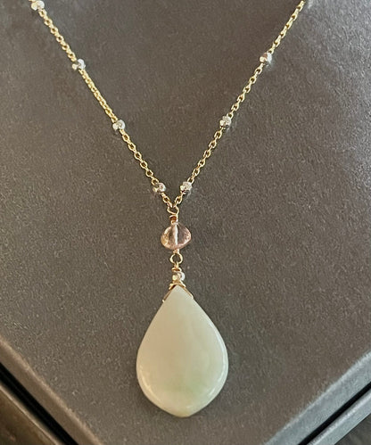 Jade &amp;amp; Tourmaline Pendant