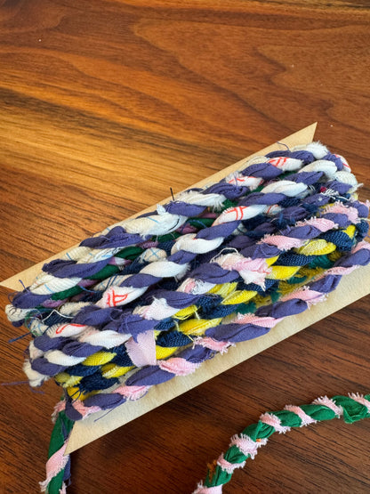 Hand Twisted Scrap Fabric Twine
