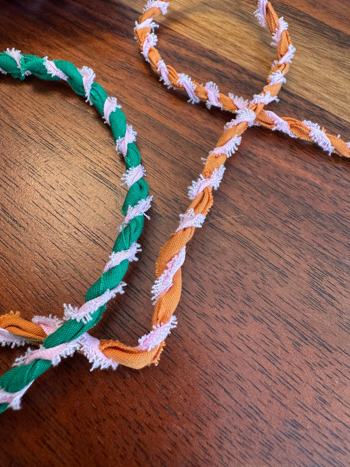 Hand Twisted Scrap Fabric Twine