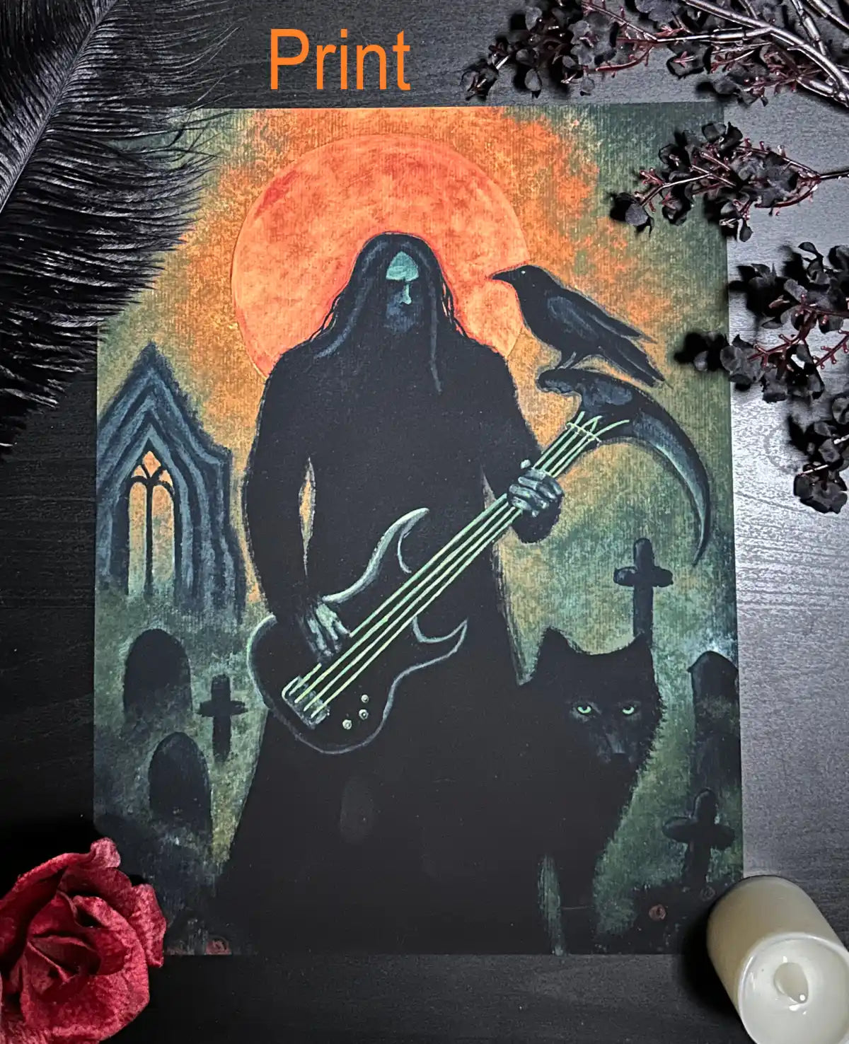 Peter Steele Memorial Acrylic Painting, Fan Made Tribute Art, Original Hand-Painted Art