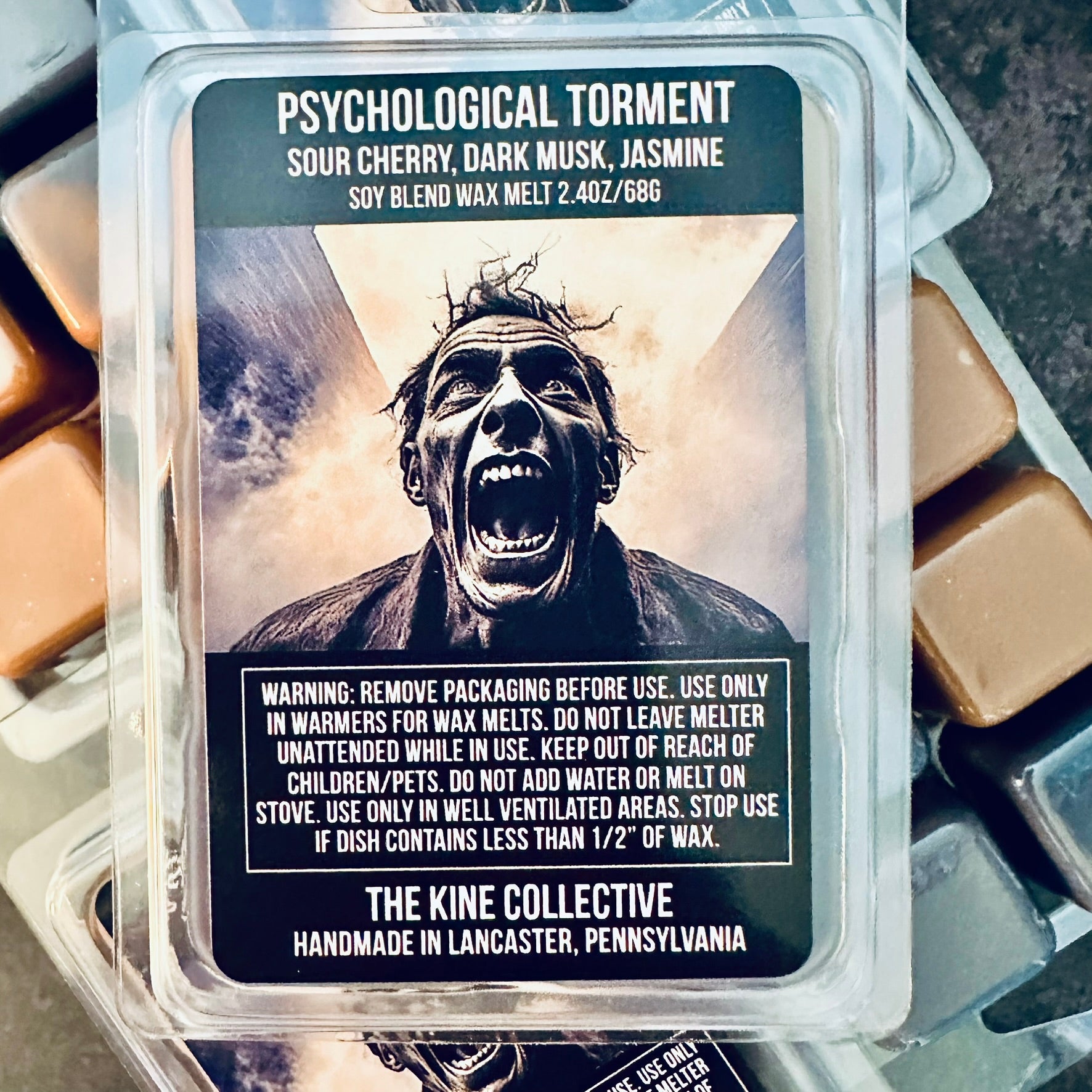mad-woman-in-the-attic-made-to-order-spooky-wax-melts-sandalwood-violet-vanilla-the-kine-collective