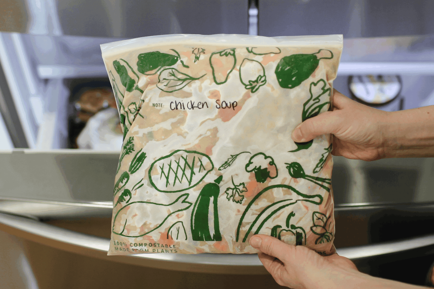 Zip-Top Compostable Freezer-Safe Gallon Storage Bags
