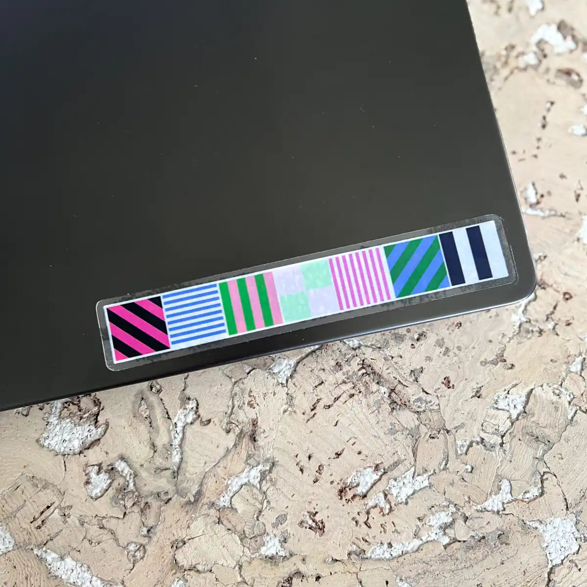 Bright preppy tile row sticker
