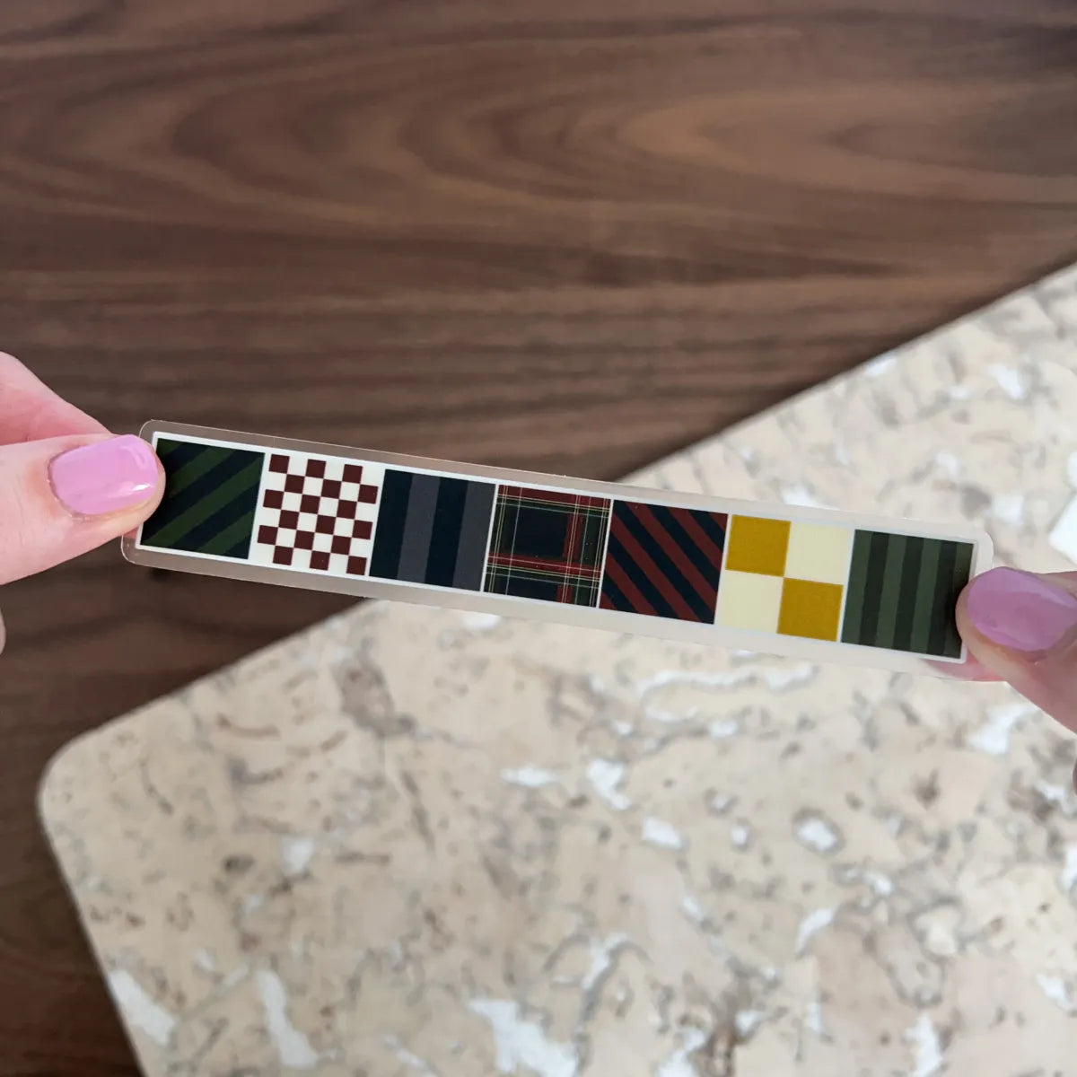 Dark preppy tile row sticker