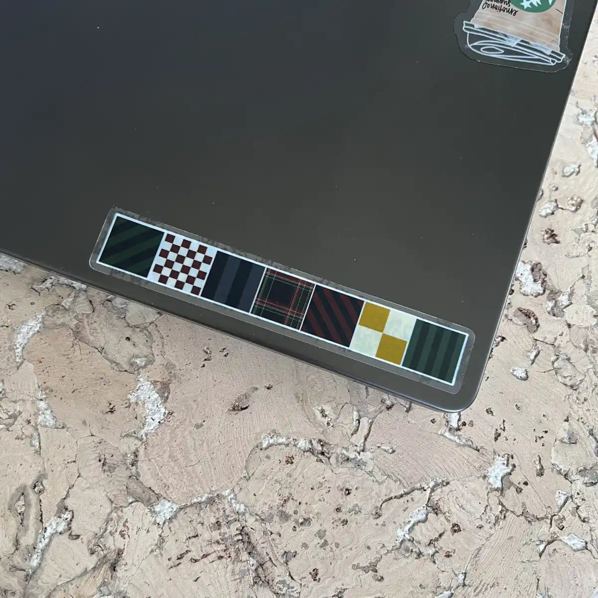 Dark preppy tile row sticker