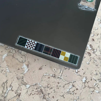 Dark preppy tile row sticker