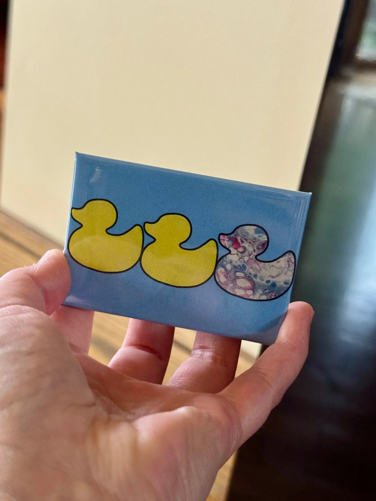 Duck Duck Gay Duck Fridge Magnets