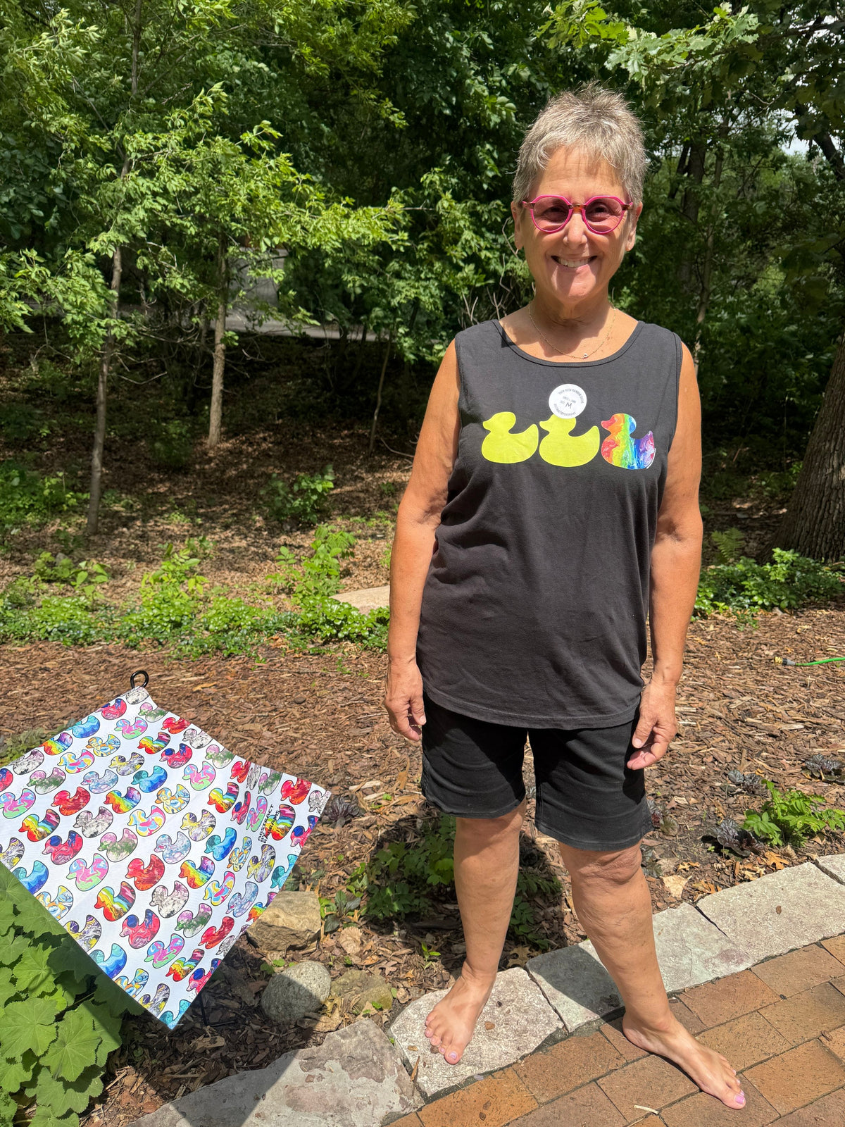 Rainbow Duck Unisex Tank