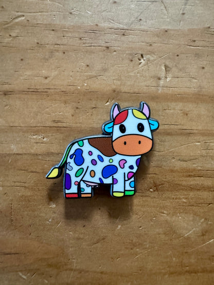Rainbow Cow Needle Minder