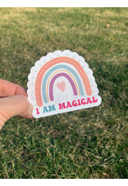 Retro Boho Rainbow Inspirational Stickers