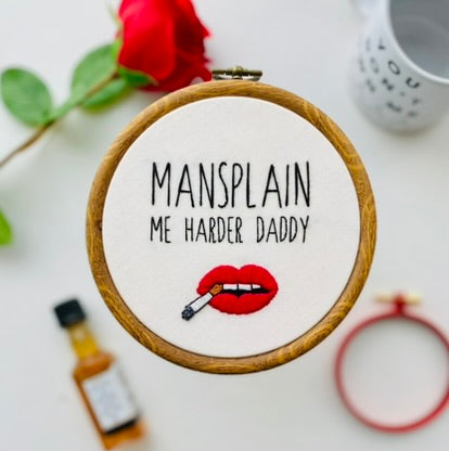 Mansplain me harder / 5" Hand Embroidery Kit