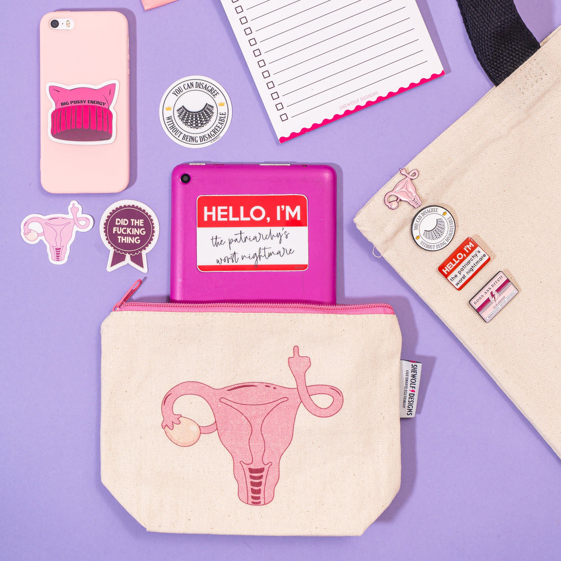 Angry Uterus Pouch