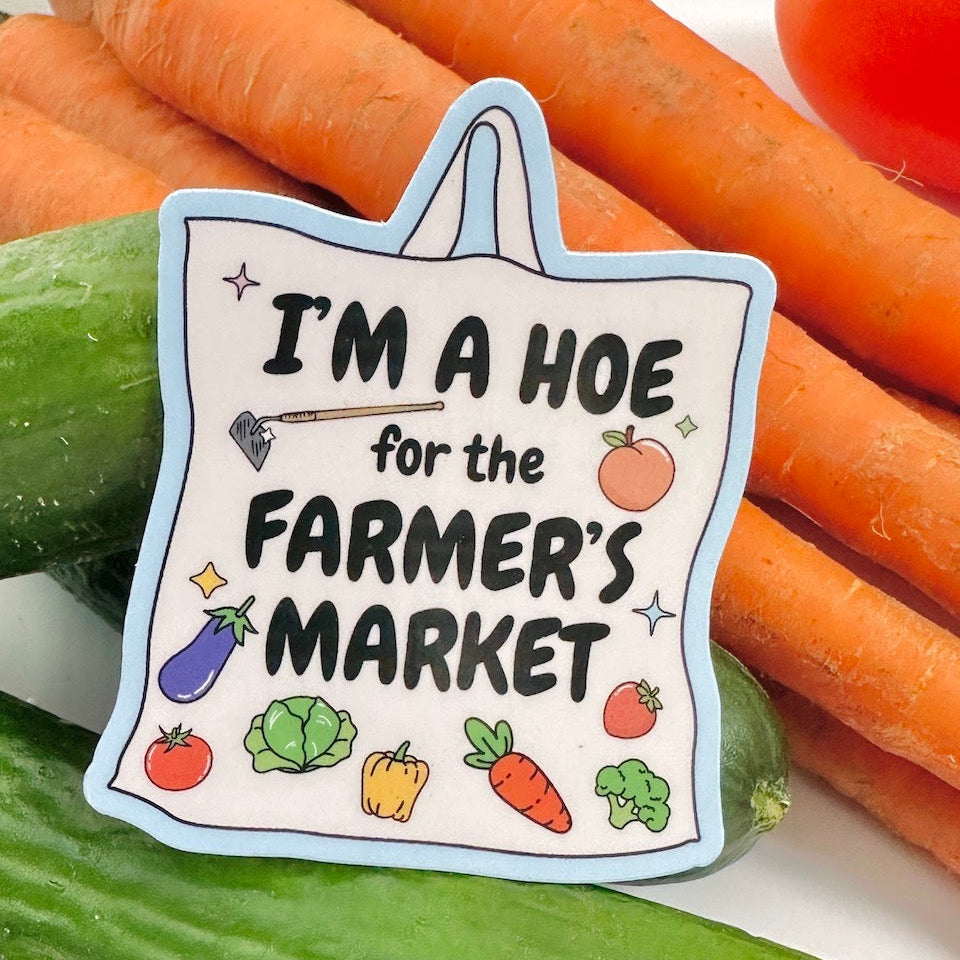 Sticker with text &
