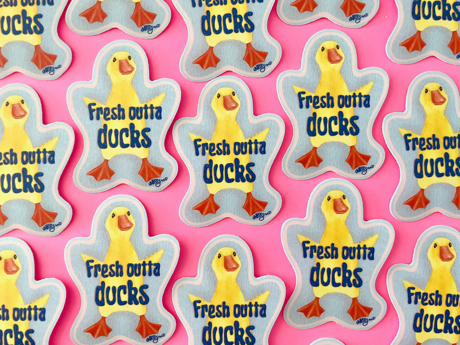 Fresh out of Ducks Vinyl Sticker