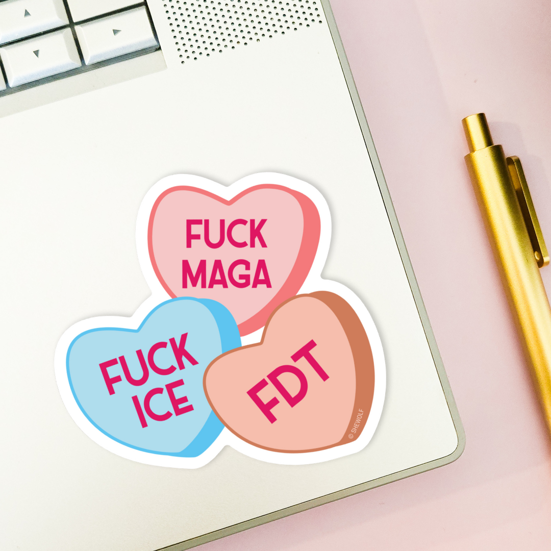 FDT Candy Heart Sticker
