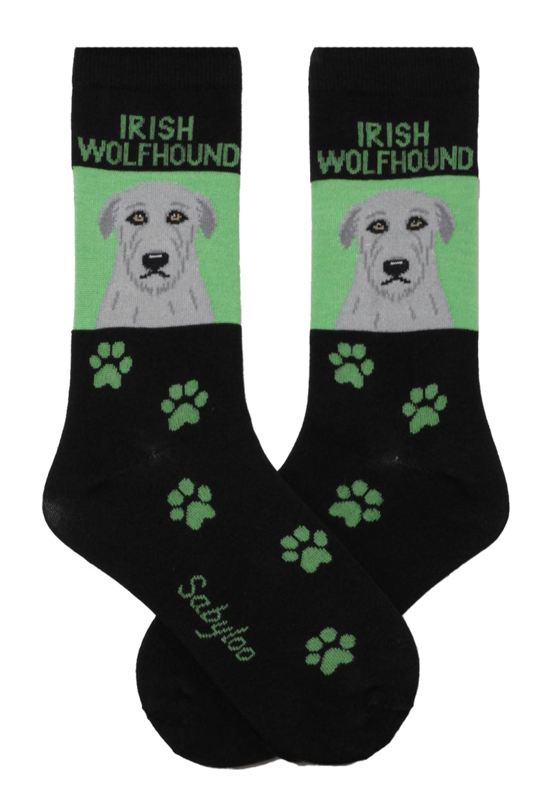 Irish Wolfhound Dog Socks