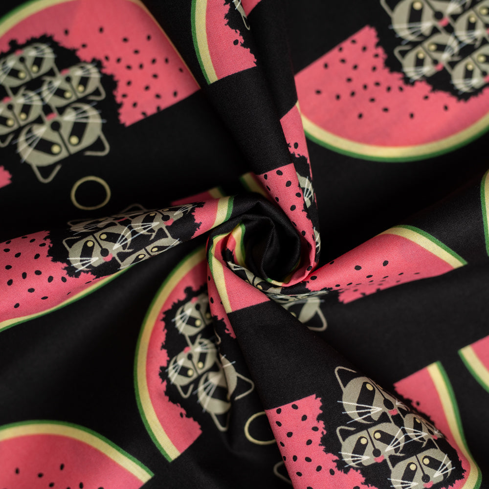 Organic Watermelon Moon Cotton Poplin Fat Quarters