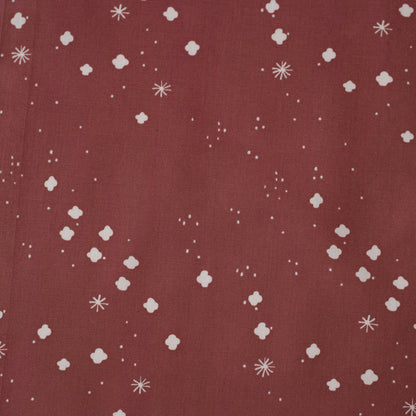 Cloudy Deco Rose Organic Poplin