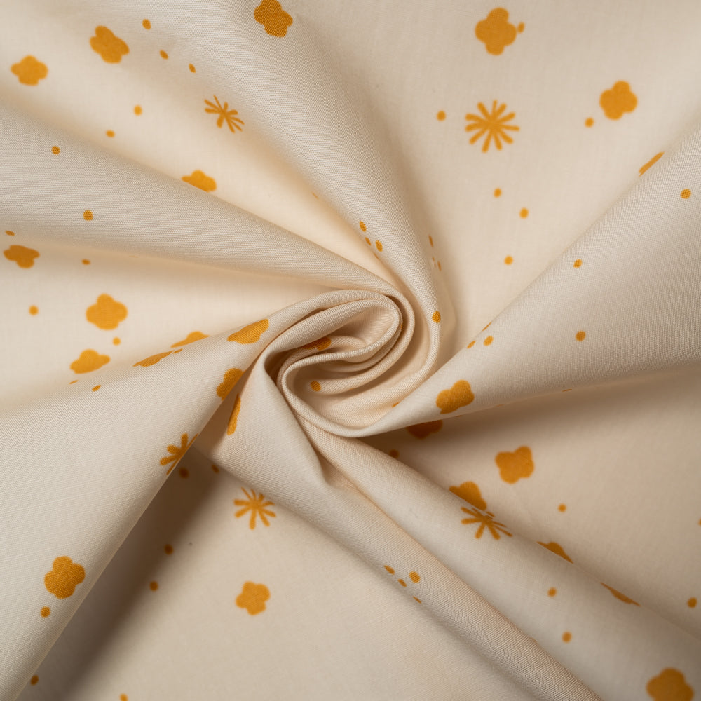 Cloudy Parchment Organic Poplin
