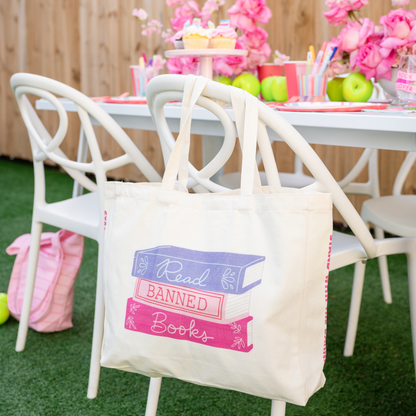 Book Club Read Banned Books Tote Bag, Jollity &amp; Co