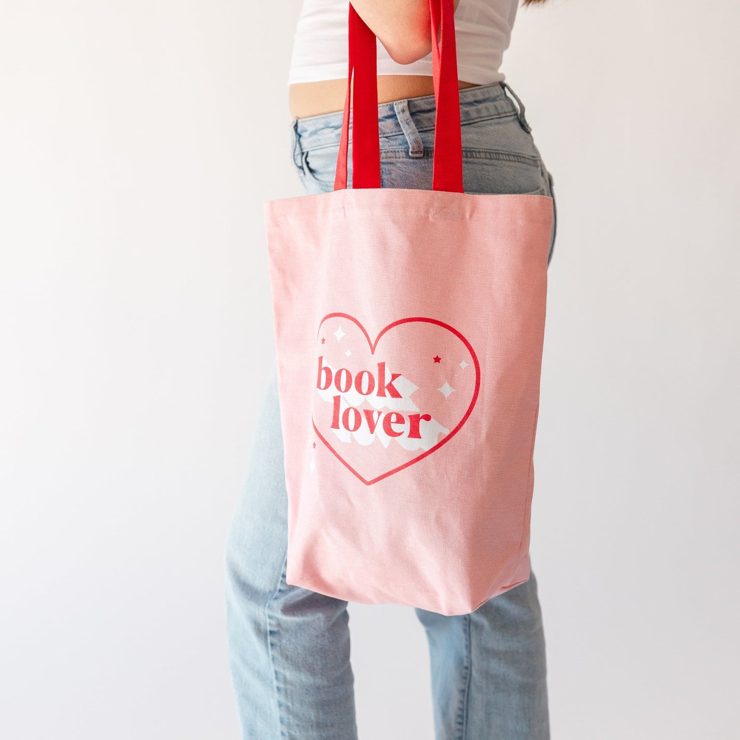 Book Lover Canvas Tote Bag, Jollity &amp; Co