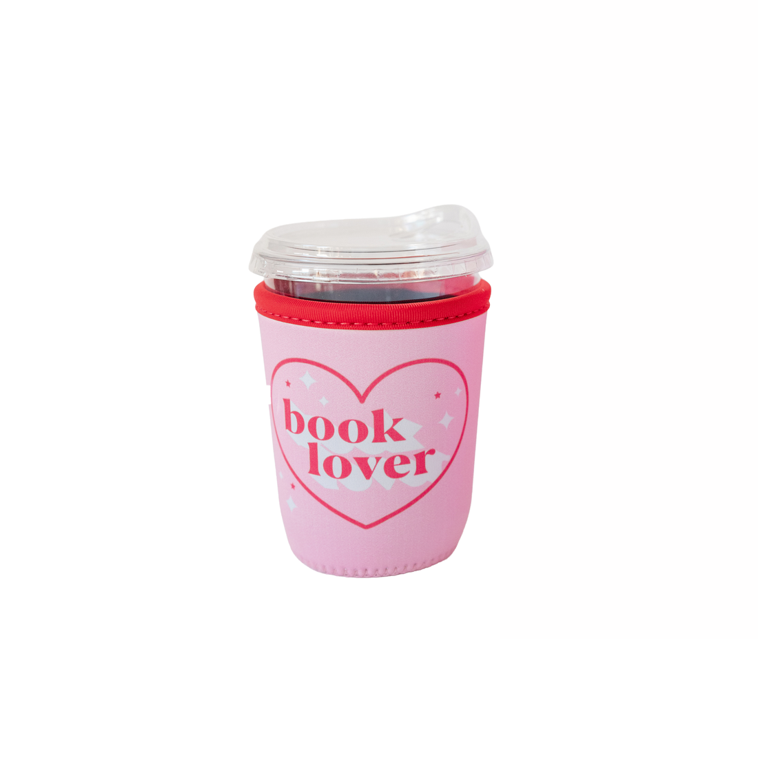 Book Lover small beverage sleeve with illustrated book design for the avid reader on the go, Jollity &amp; Co.