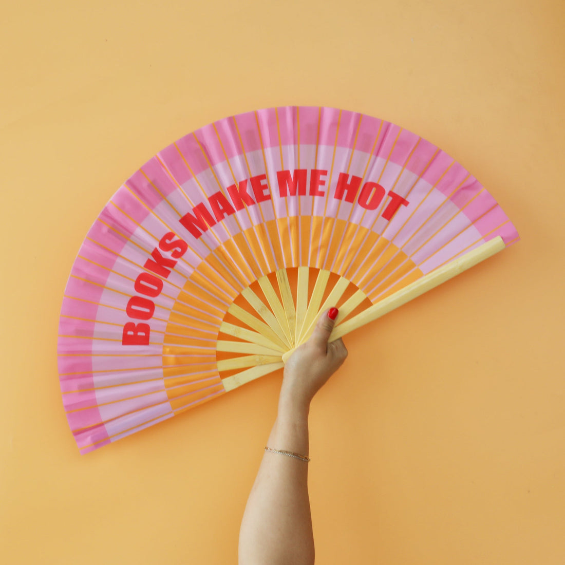 Books Make Me Hot Folding Fan, Jollity &amp; Co
