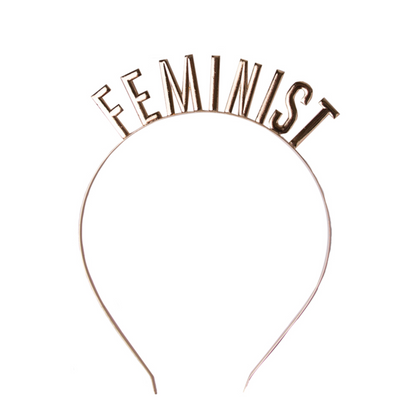 "Feminist" Metal Headband from Jollity &amp; Co