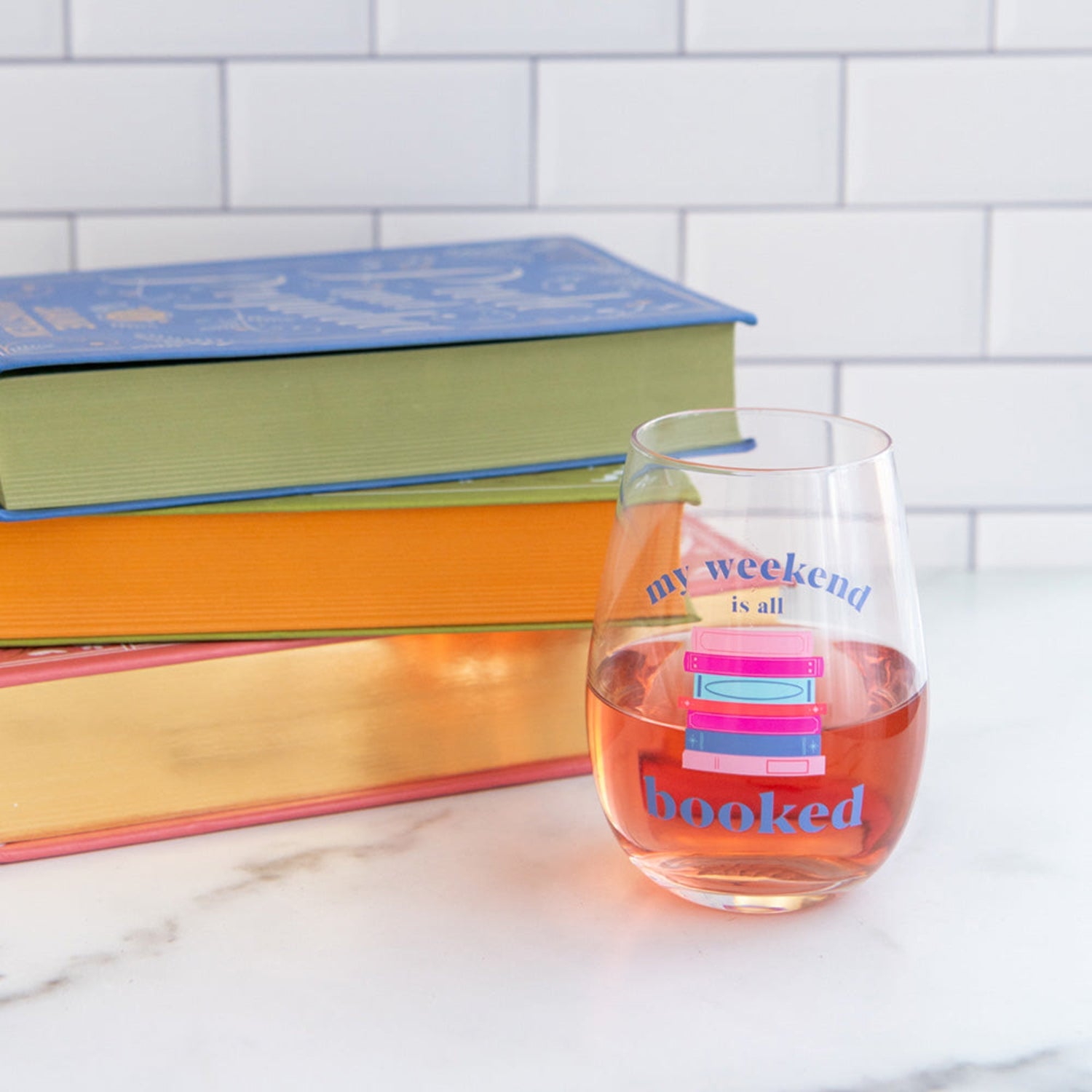 My Weekend Is All Booked Wine Glass, Jollity &amp; Co