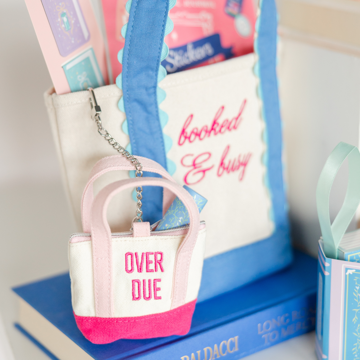 Overdue Tiny Tote Keychain, Jollity &amp; Co