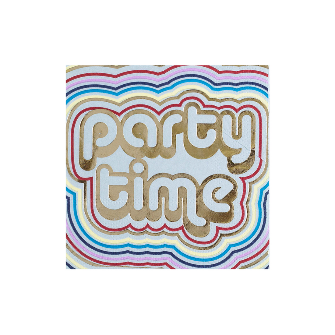 "Party Time" Cocktail Napkins from Jollity &amp; Co