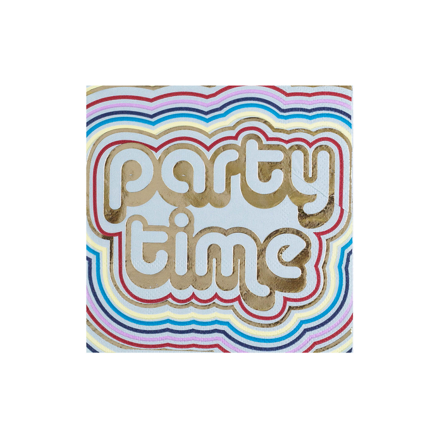 "Party Time" Cocktail Napkins from Jollity &amp; Co