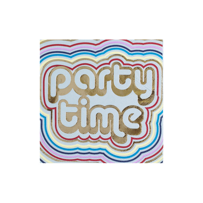 "Party Time" Cocktail Napkins from Jollity &amp; Co