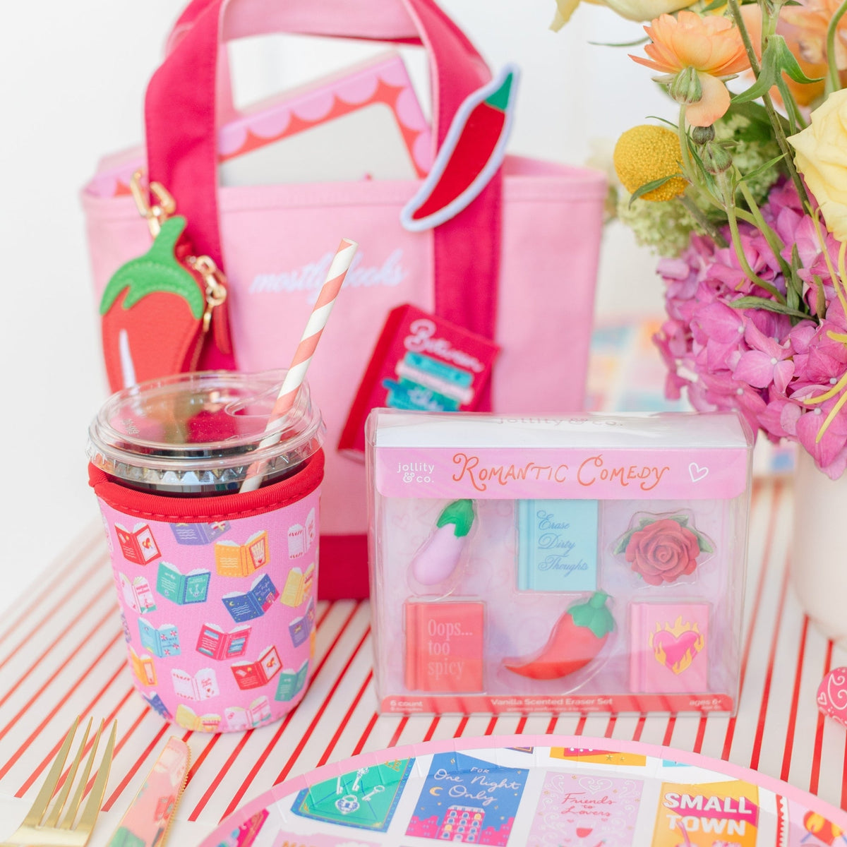 RomCom Eraser Set, Jollity &amp; Co