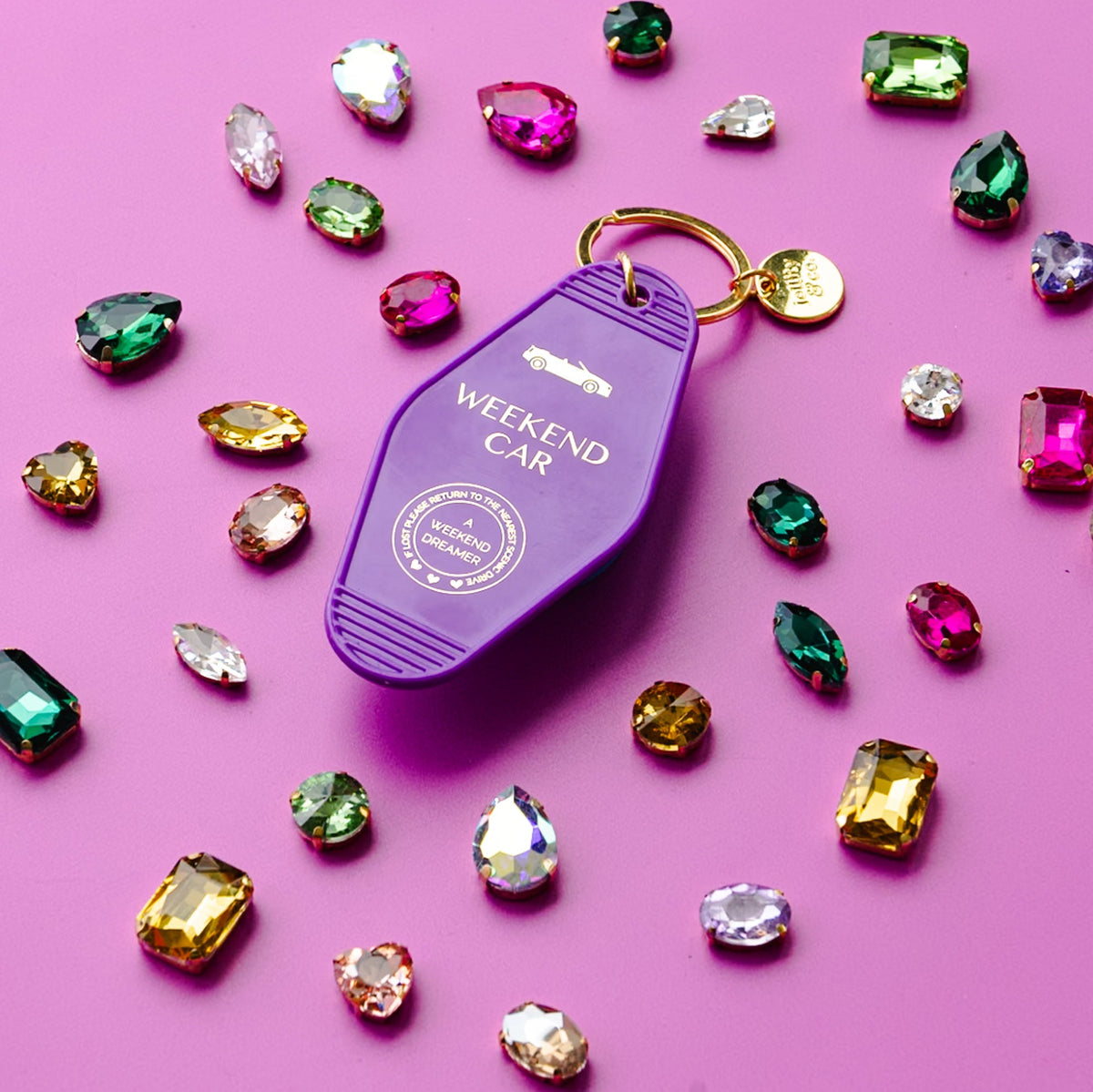 Weekend Car Keychain, Jollity &amp; Co
